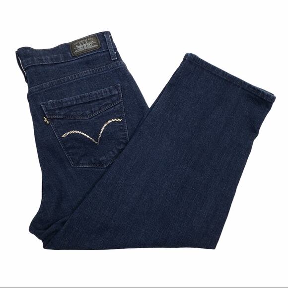 Levi's Womens 10 Vintage Dark Wash Cropped Jeans - Picture 3 of 10